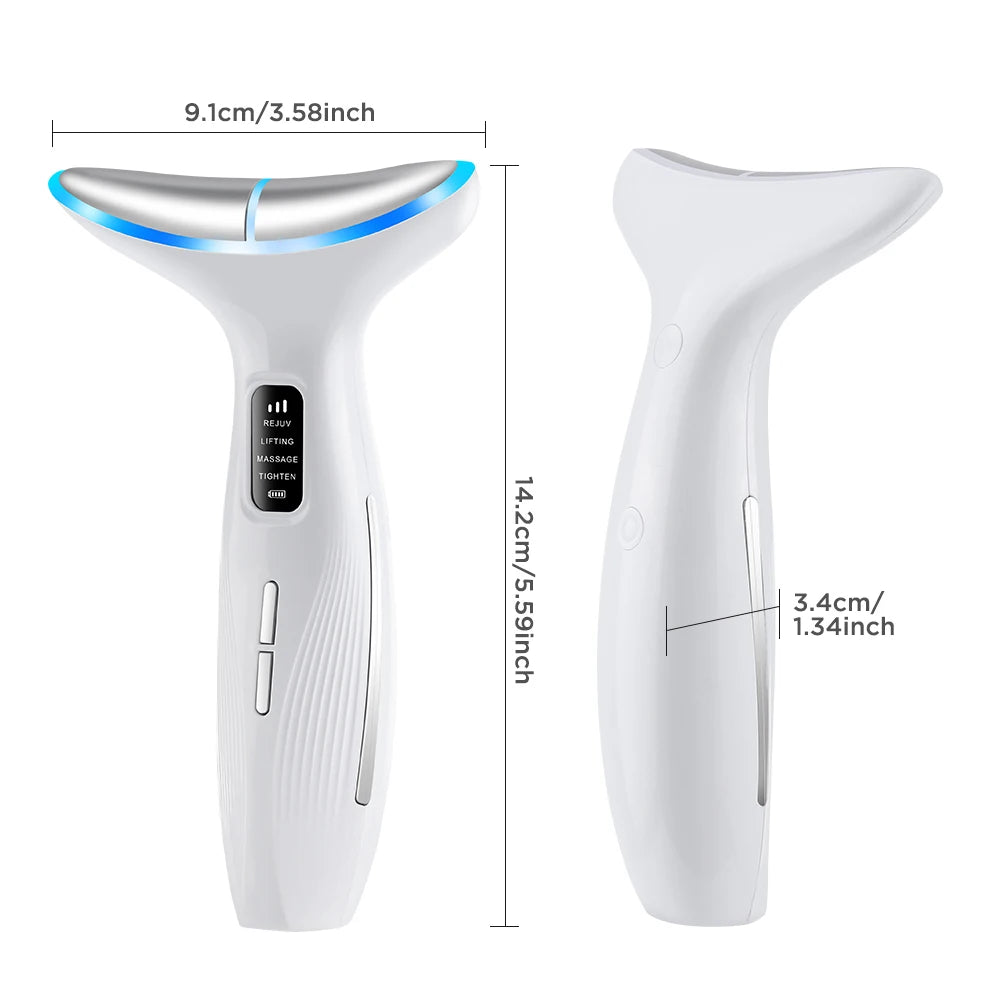 3-Mode Microcurrent Face & Neck Lifting Device for Skin Firming and Tightening
