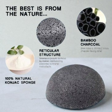Konjac Fibers Facial Cleansing & Exfoliating Sponge