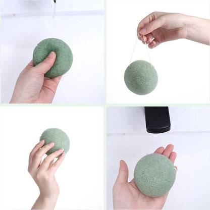 Konjac Fibers Facial Cleansing & Exfoliating Sponge