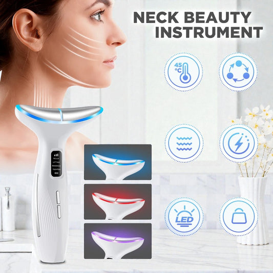 3-Mode Microcurrent Face & Neck Lifting Device for Skin Firming and Tightening