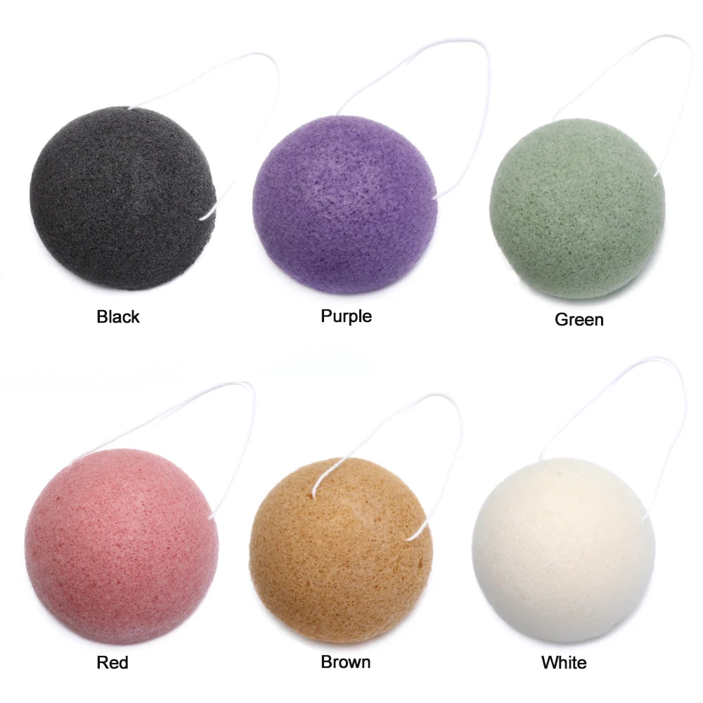 Konjac Fibers Facial Cleansing & Exfoliating Sponge